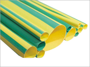Green Yellow Striped Thin Wall Tubing