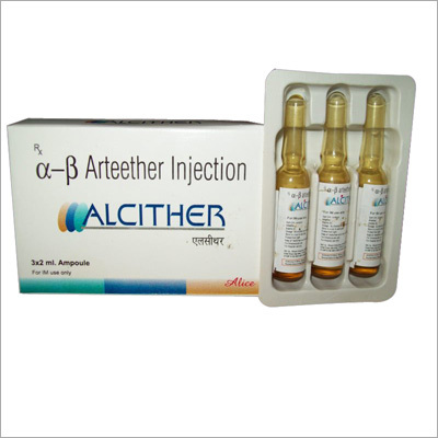Alcither - 2ml White Ampoules, Injectable Arteether | Alpha-Beta, Malaria Treatment, Refrigerated Storage