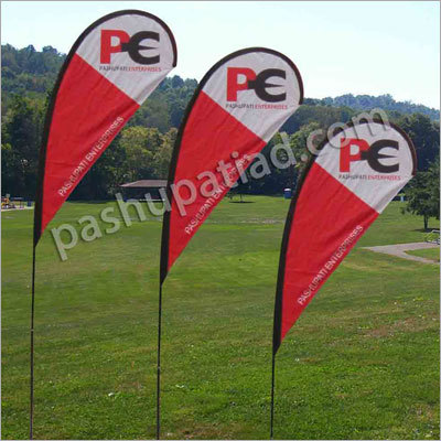 Leaf Flag with Cross stand