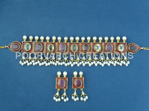 Semi Precious Choker Necklace