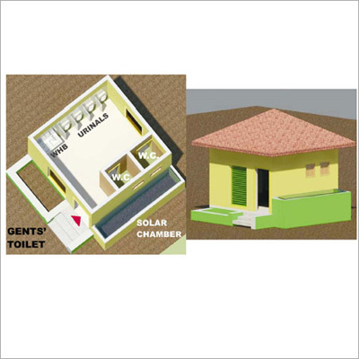 Drawings of Individual And Community Toiltes