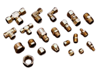 Brass Compression Fittings - Premium Quality Brass, Golden Finish, Corrosion Resistant | Easy To Fit, Durable, Custom Fabrication Abilities