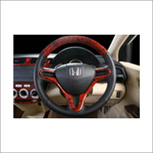 Elegant Wood Finish Steering Wheel