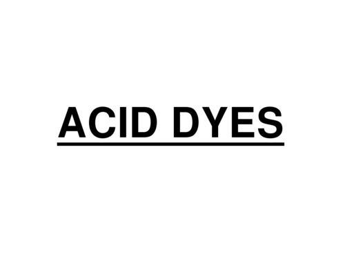 Acid Dyes