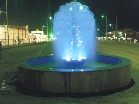Dandelion Fountain with Lights