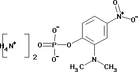 (2-Dimethylamino-4-nitrophenyl) phosphoric acid diammonium salt monohydrate