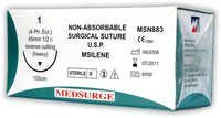 Non Absorbable Sutures - Polypropylene Size 1(4) to 5-0(1) Blue Length 70cm 90cm | Sterile CE Certified High Tensile Strength Easy to Handle and Knot