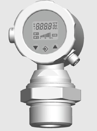 Programmable pressure transmitter with display for very low range