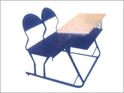 Wooden School Bench