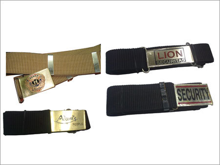 Security Belts - Nylon Metal, 80-120 cm, Beige/Black | Adjustable Fit, Secure Fastening, Durable Material