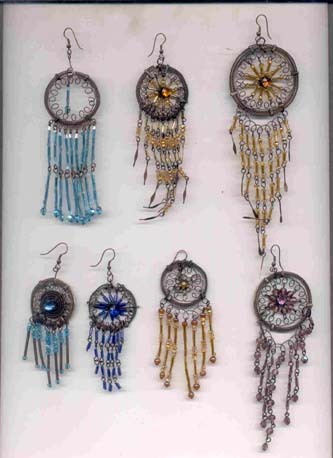 Earrings - Metal Beads 6-8 cm Silver, Hook Closure, Stylish Trendy Elegant Look