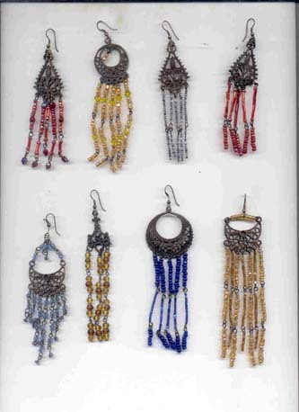 Earrings - Metal Beads 5-7 cm Gold, Hook Fastening, Stylish Dangle, Versatile Elegant Look