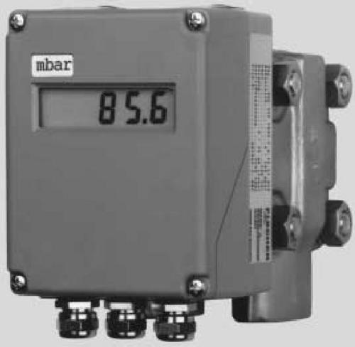 Differential pressure transmitter for water, waste, gas, steam