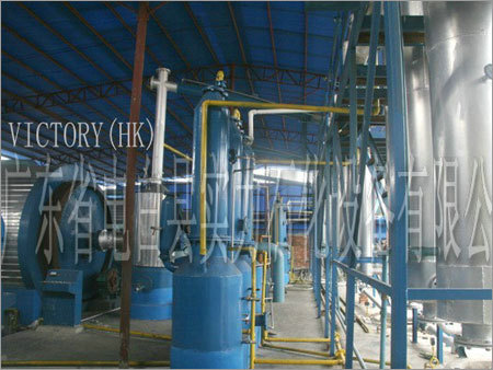 Tyre recycling plant