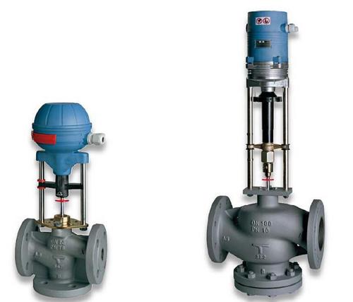 Control valves with electric actuators for HVAC, steam