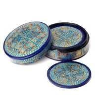 Antique Paper Mache Coasters