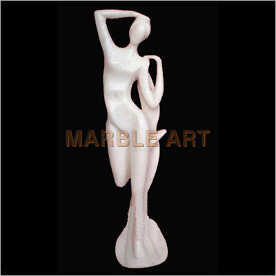 White Abstract Marble Figure