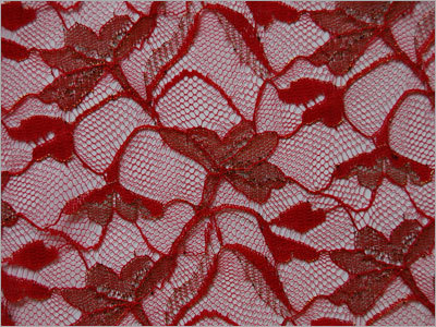 Raschel Lace Fabric Titli Copper Jari
