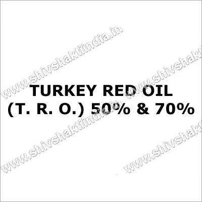 Turkey Red Oil (T.R.O) 50% Application: Industrial