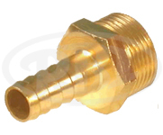 Brass Hose Nipple Male (BSPT x Hose)