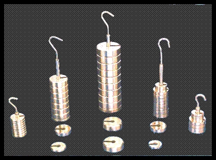 MASSES SLOTTED BRASS - Brass Material, Variable Dimensions | Slotted Design, Brass Wire Hanger, Precise Weighing