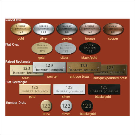 Custom Name Plates