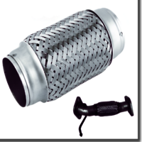 Automotive Exhaust Flex Pipes - High-quality Stainless Steel, 10-20 Millimeter Length | Long Life Durability, Corrosion & Abrasion Resistance, Easy Installation, Leak-free Connection