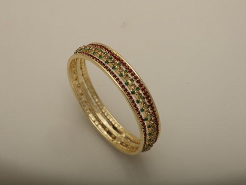 Diamond Bangles - Gold, 60-70 mm Diameter, Pave Setting | Elegant Design, Exquisite Diamonds, Traditional Touch, Modern Appeal