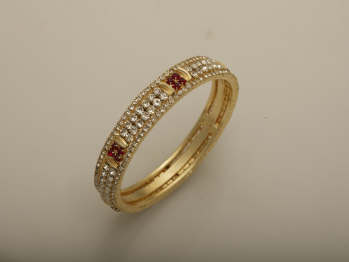 CZ Bangles - Cubic Zirconia Gold-Plated, 60-70 mm Diameter | Elegant Design, Fine Cuts, Pave Setting, Customizable