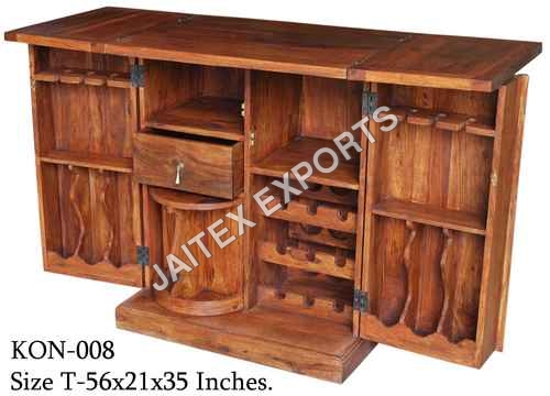 Wooden Wine Cabinet By JAITEX EXPORTS