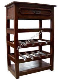 Wooden Wine Rack - Solid Wood, Elegant Design With Seamless Finish And Long Lasting Durability