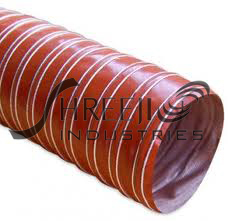 Double Layer Silicone Hose - Fiberglass-Silicone, 19-305mm, Red, -75o to 1200oF | Leak Proof, UV Resistant, High Strength, Fine Finish