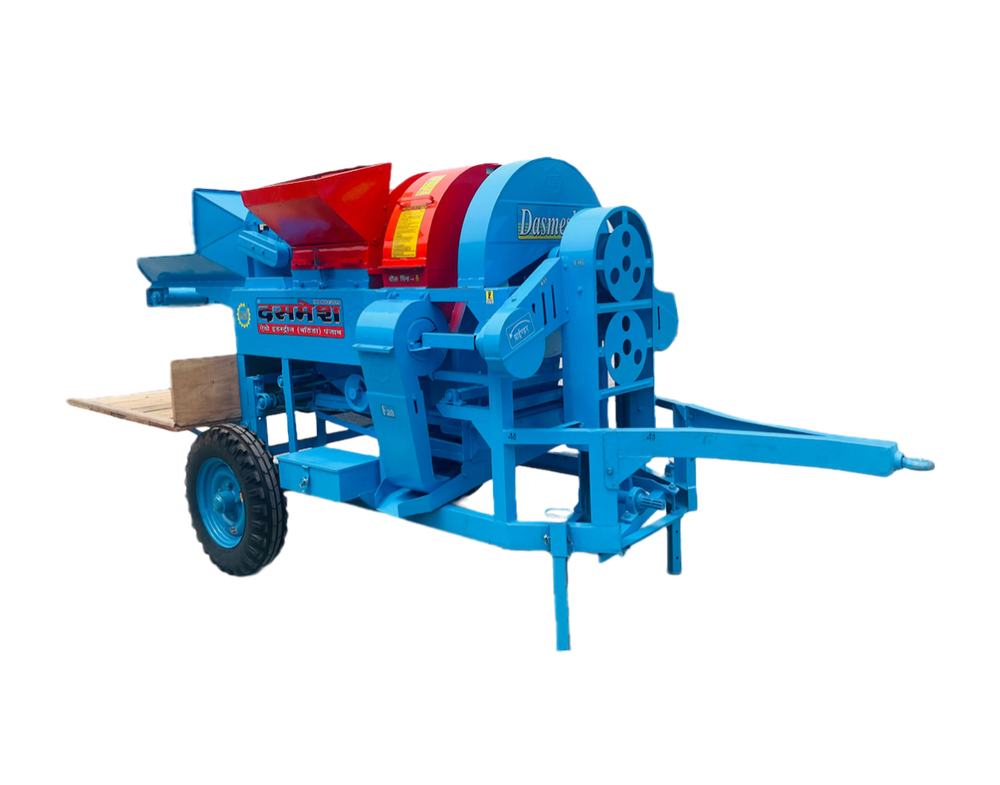 Multi Crop Thresher - Mild Steel, 2x1x1 m, 10-20 HP, 1-3 tons/hour | Variable Model, High Performance, Durability, Strength