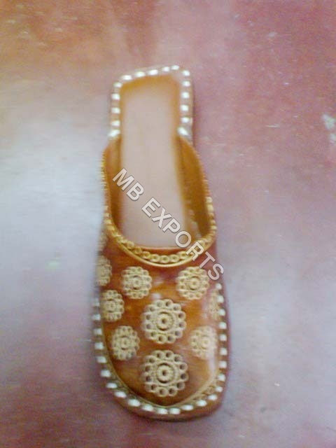Handmade Ladies Leather Slippers 