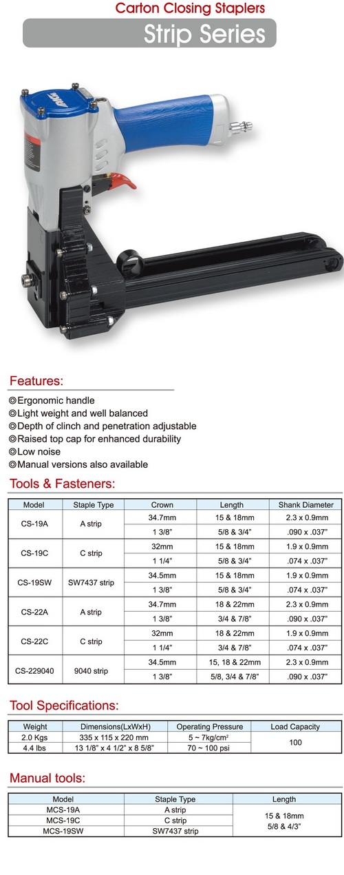 Carton Closing Stapler