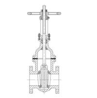 CAST STEEL GATE VALVE