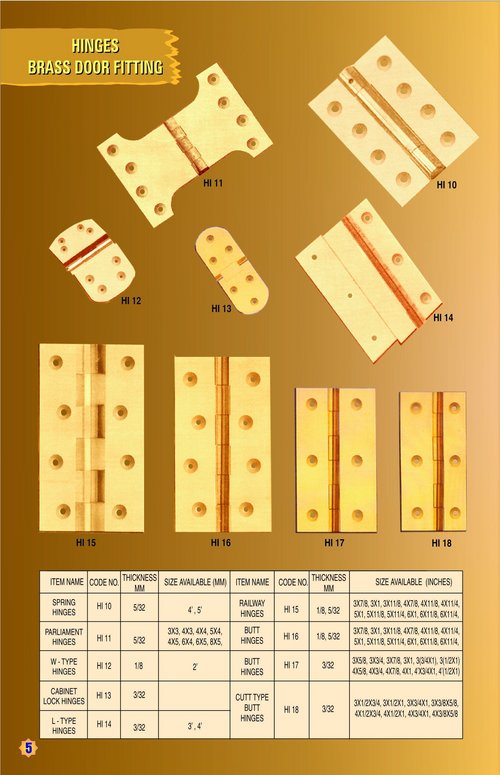 Brass Door Fittings