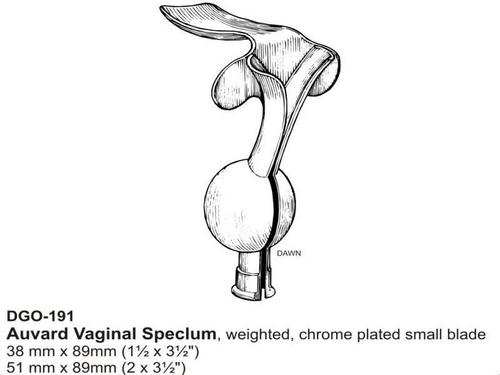 Auvard Vaginal Speclum Dimension(l*w*h): 38*89 Millimeter (Mm)