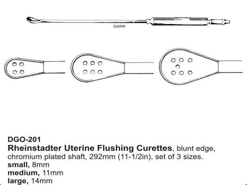 Rheinstadter Uterine Flushing Curettes