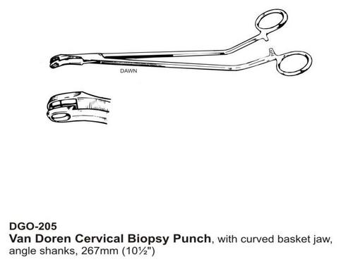 Stainless Steel  Van Doren Cervical Biopsy Punch