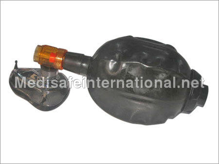 Resuscitator Black Rubber Non - Autoclave Adult