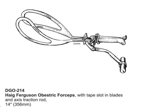 Haig Ferguson Obstetric Foreceps Dimension(L*W*H): 356 Millimeter (Mm)