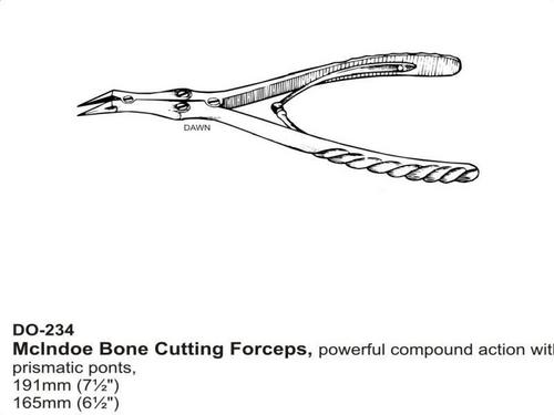 Steel Mcindoe Bone Cutting Foreceps