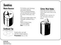 Waste Receiver Cotton Wool Holder 