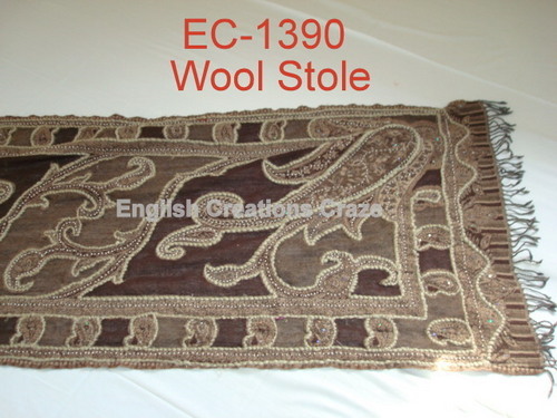 Woolen Embroidered stole 