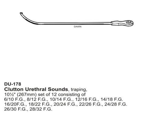 Clutton Urethral Sounds