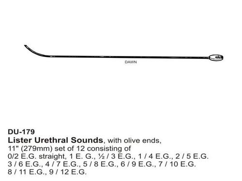Lister Urethral Sounds 