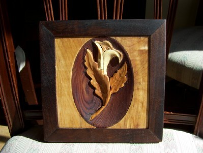3D Wooden Carved Panel