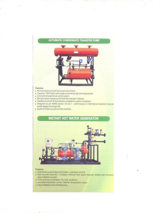 Automatic Condensate Transfer Pump.