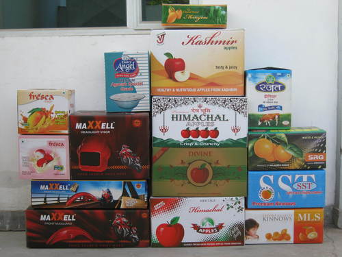 Multi Coloured Corrugated Boxes